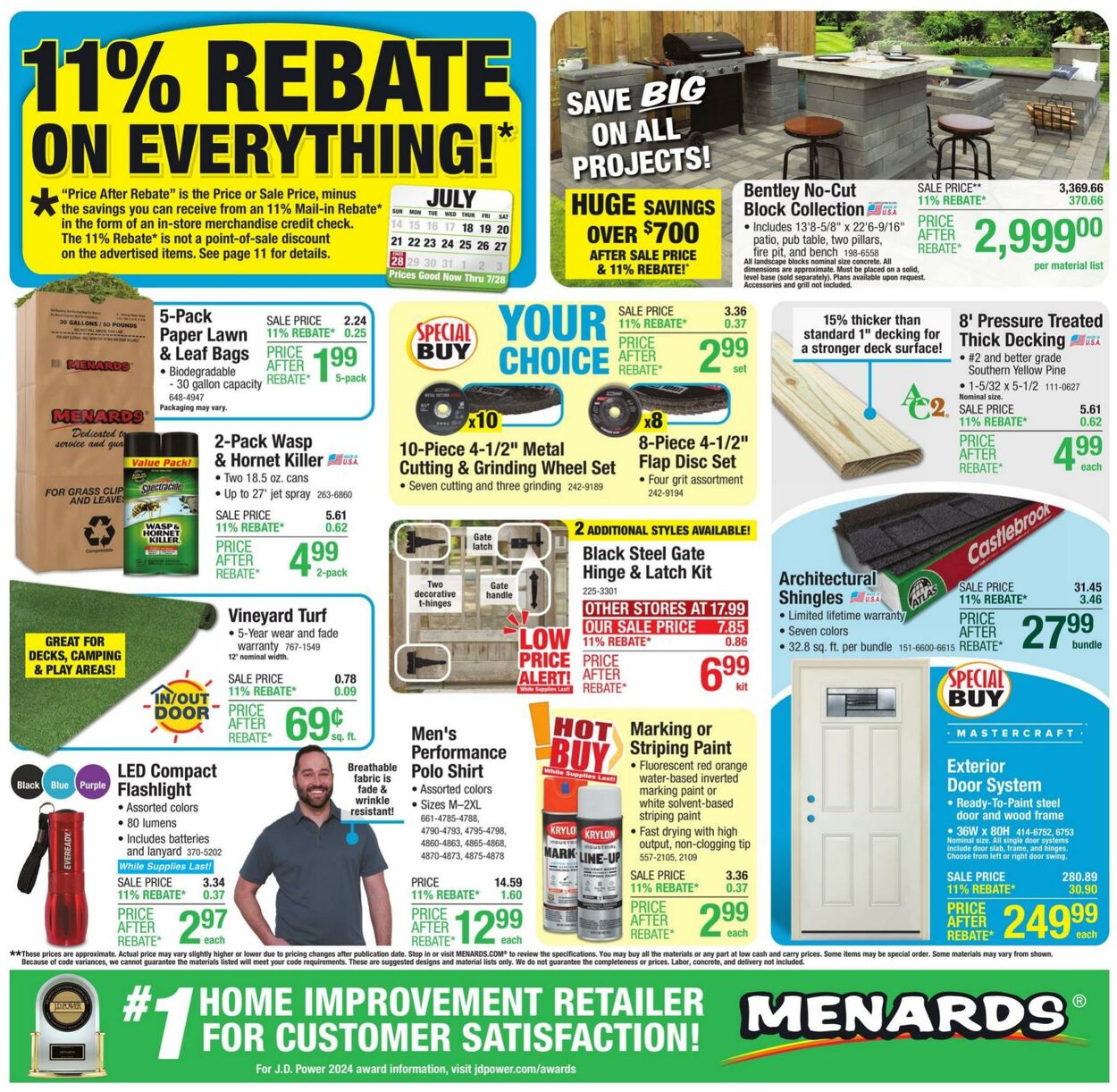 Weekly ad Menards 07/17/2024 - 07/28/2024