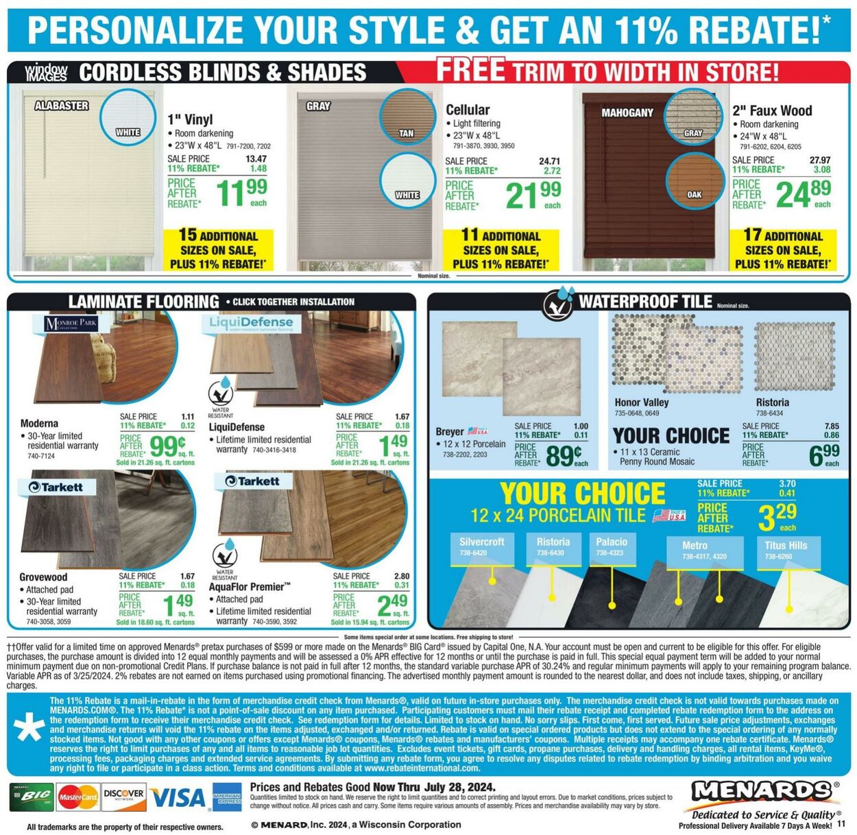 Weekly ad Menards 07/17/2024 - 07/28/2024