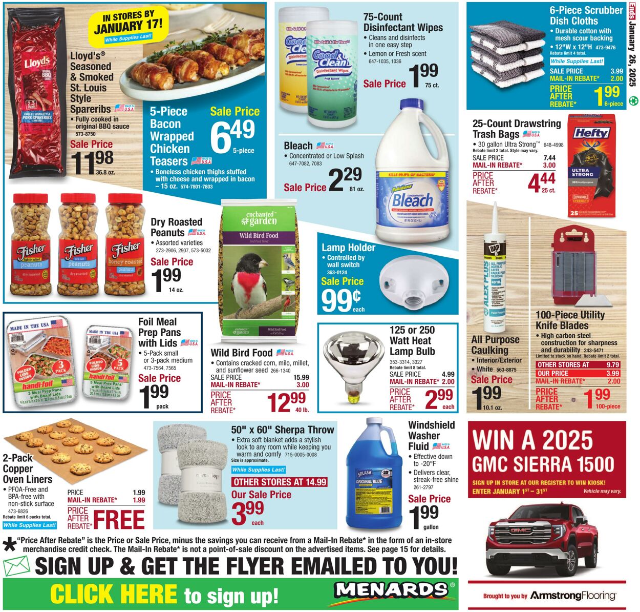 Weekly ad Menards 01/13/2025 - 01/26/2025