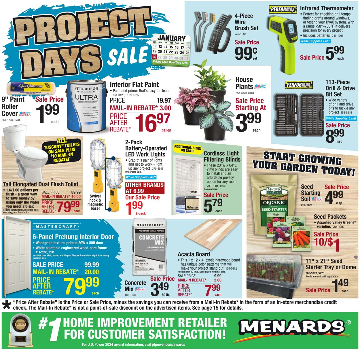 Weekly ad Menards 01/13/2025 - 01/26/2025