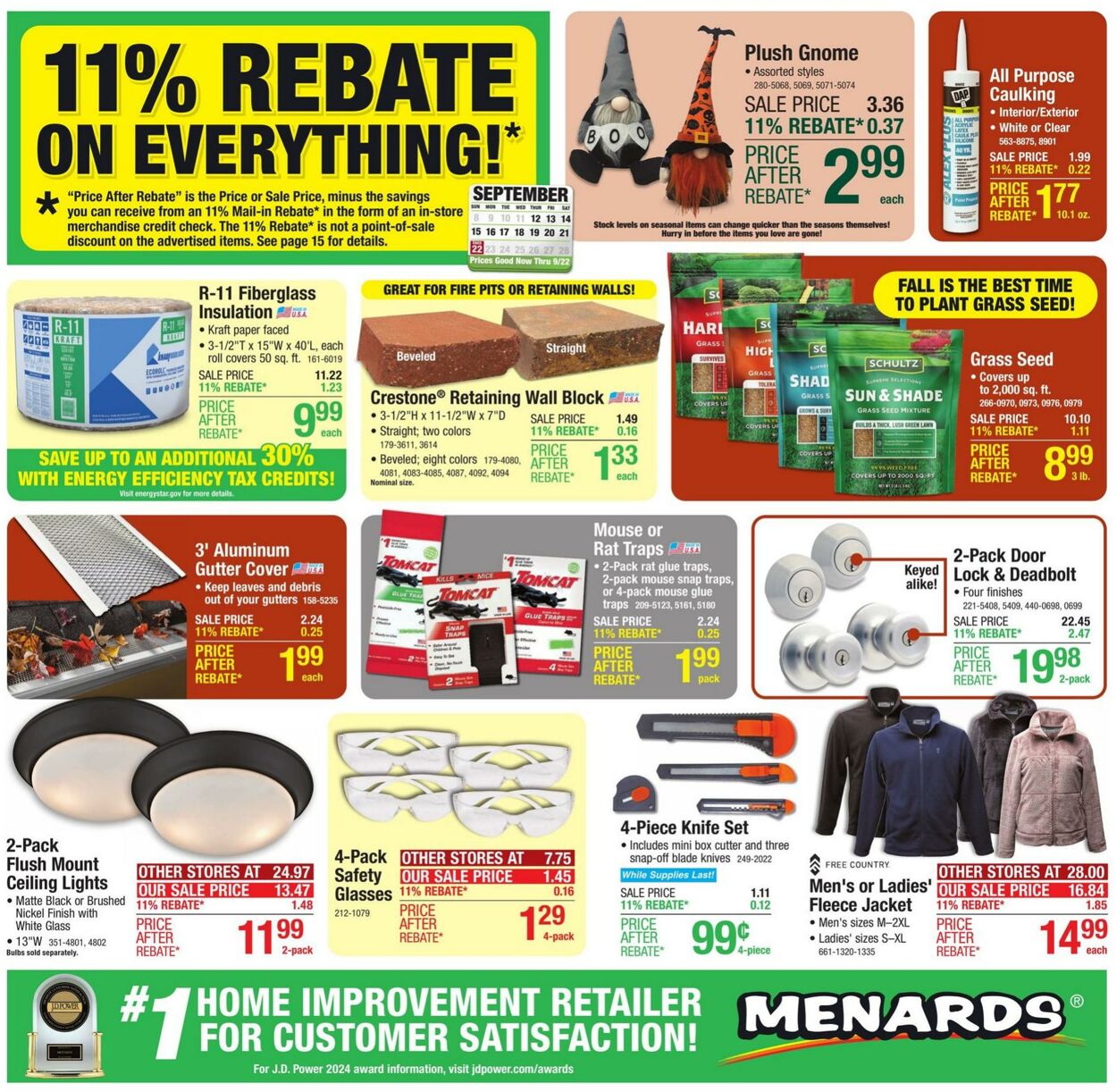 Weekly ad Menards 09/11/2024 - 09/22/2024