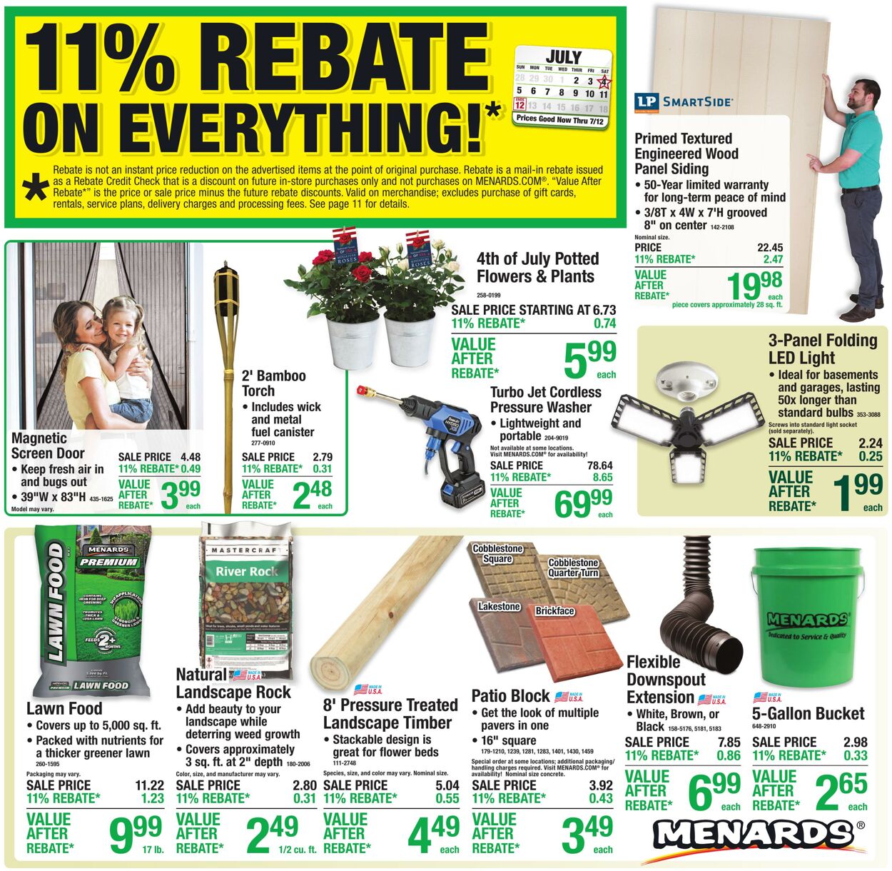 Weekly ad Menards 07/01/2026 - 07/12/2026