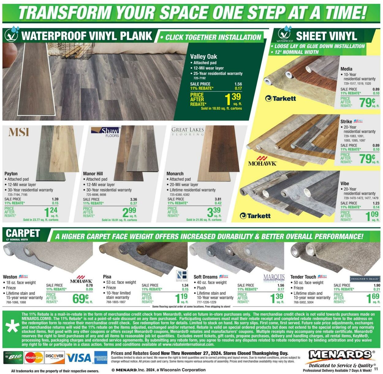 Weekly ad Menards 11/20/2024 - 11/27/2024