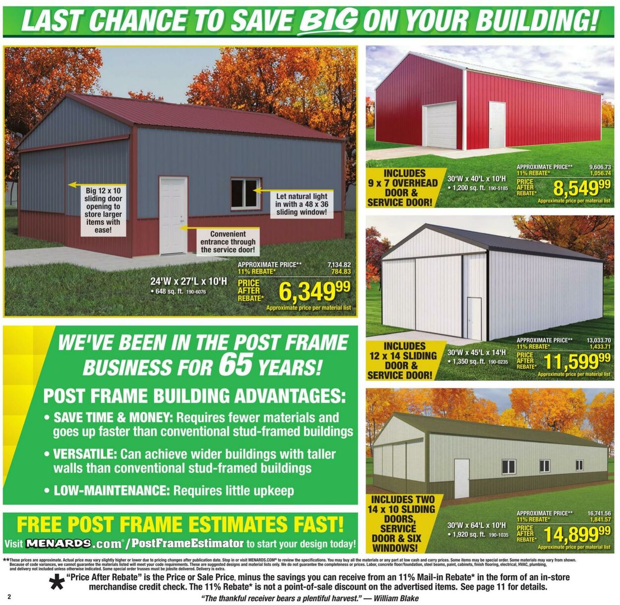 Weekly ad Menards 11/20/2024 - 11/27/2024