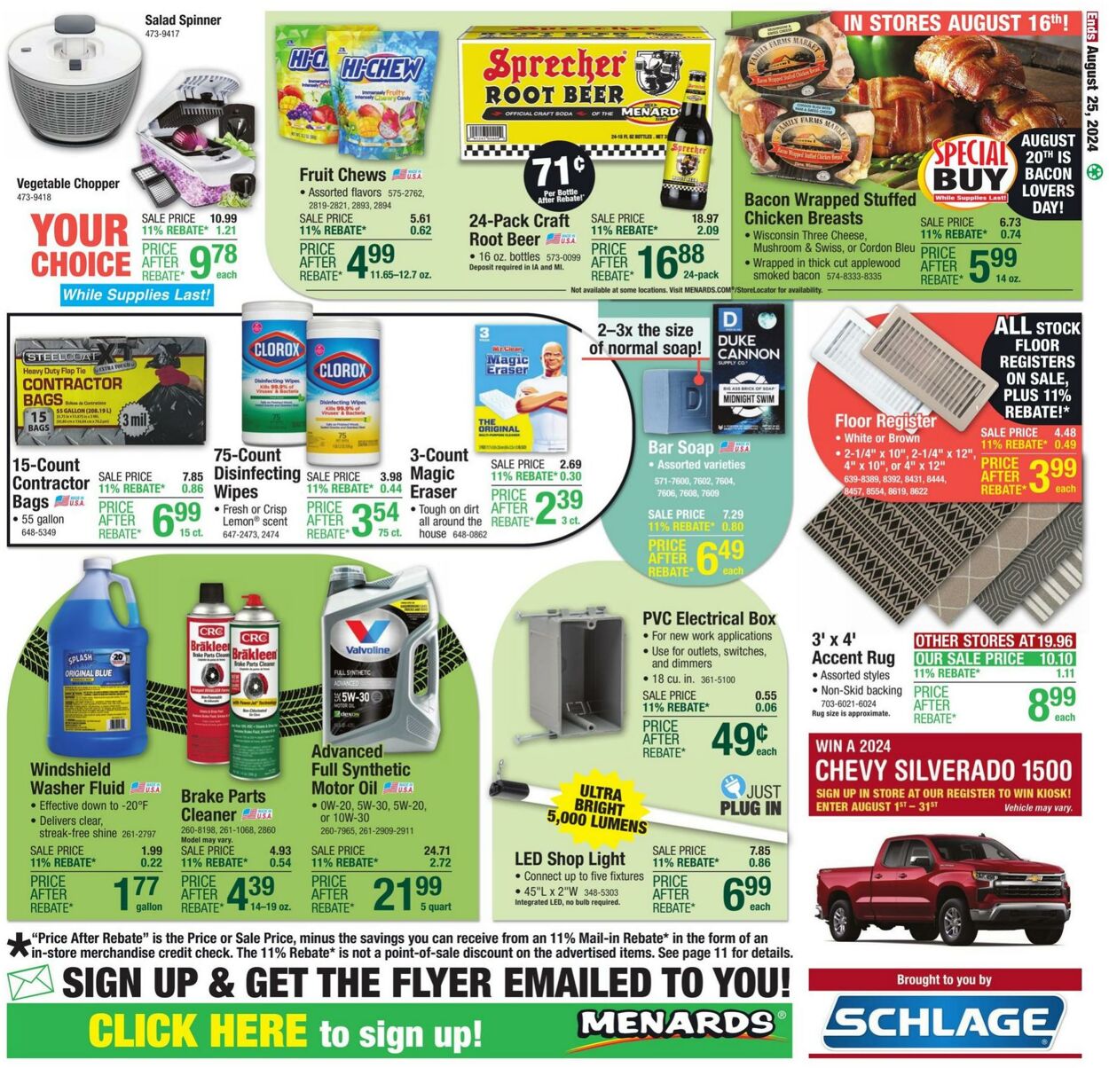 Weekly ad Menards 08/14/2024 - 08/25/2024