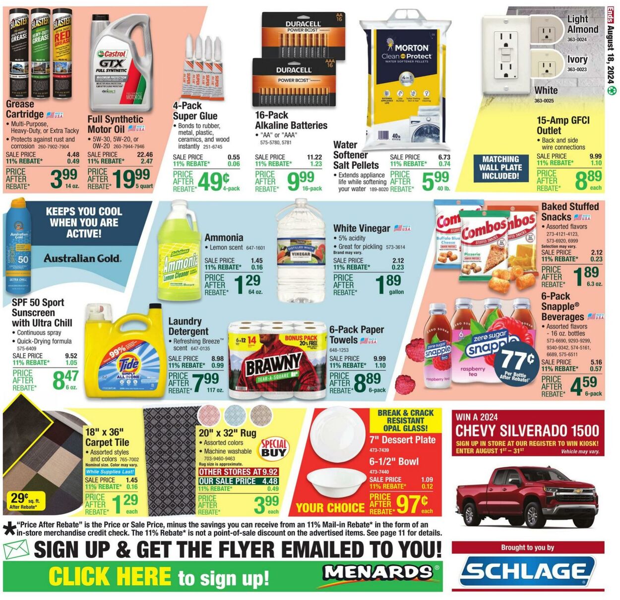 Weekly ad Menards 08/07/2024 - 08/18/2024