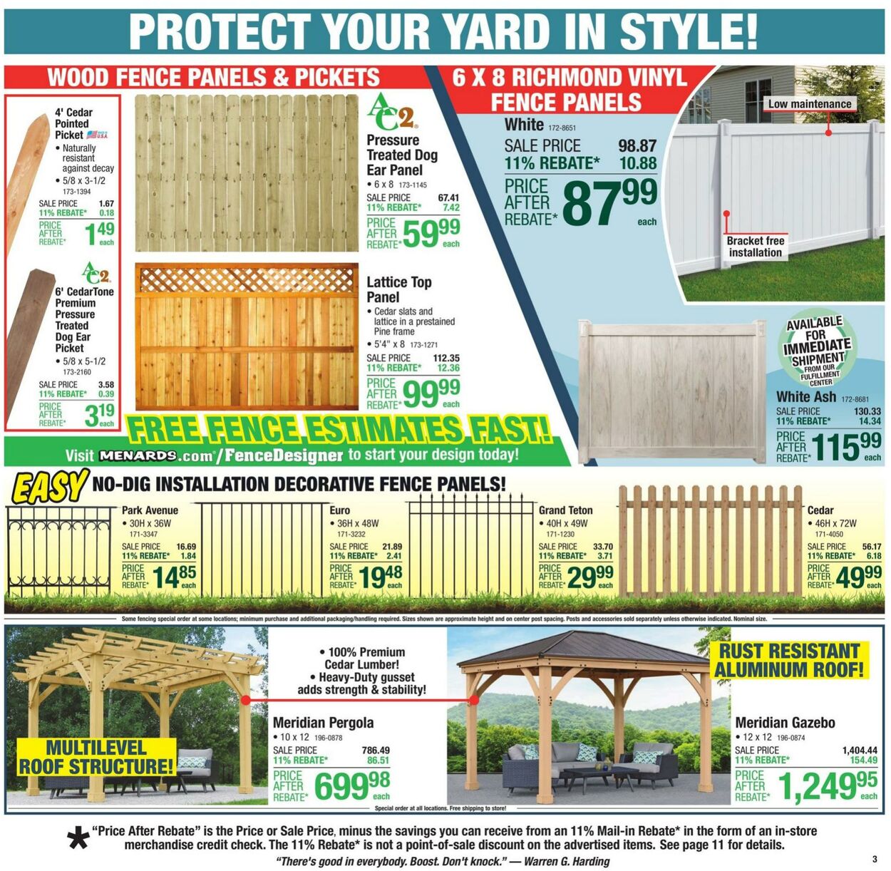 Weekly ad Menards 08/07/2024 - 08/18/2024