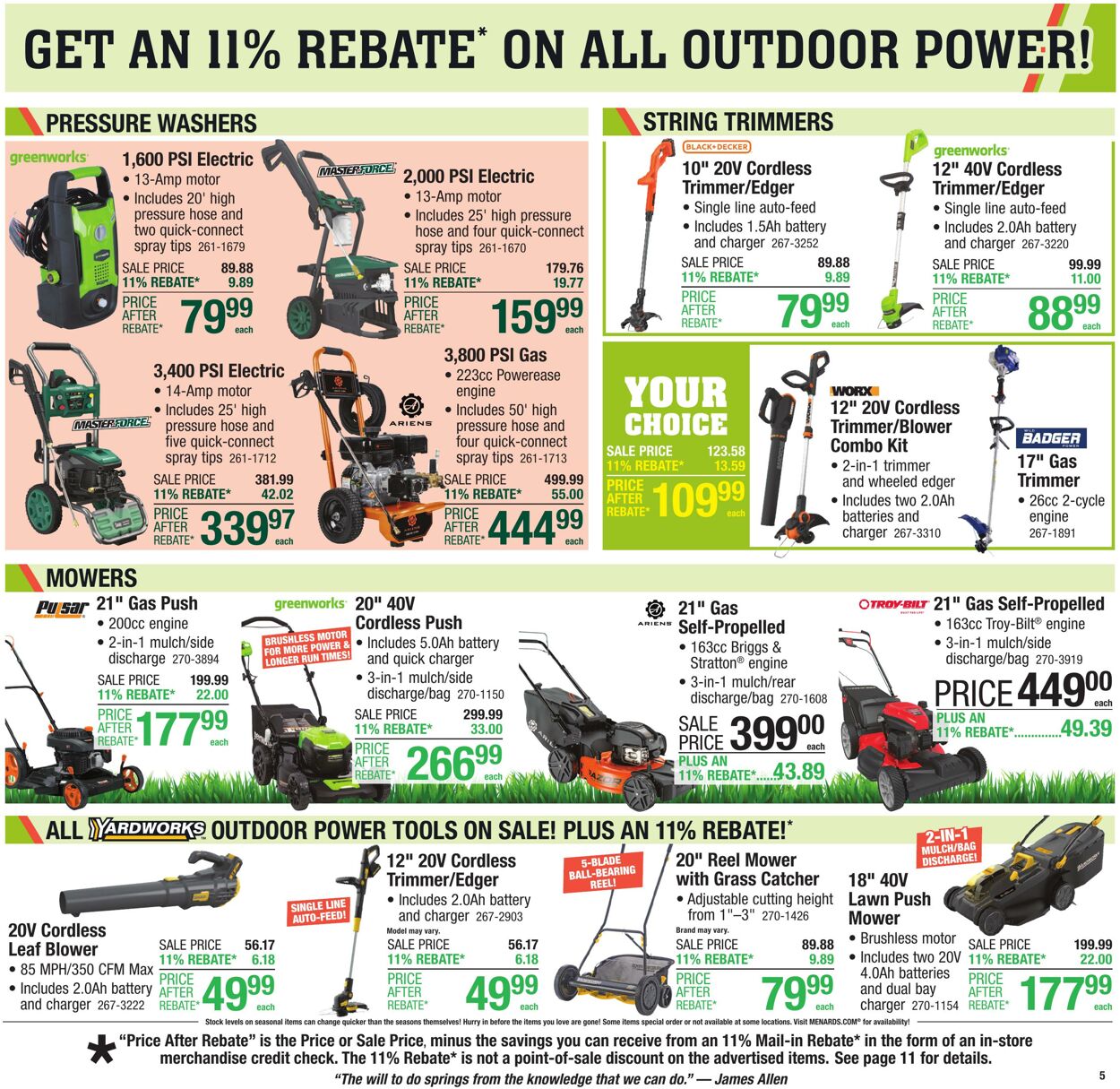 Weekly ad Menards 05/21/2025 - 06/01/2025