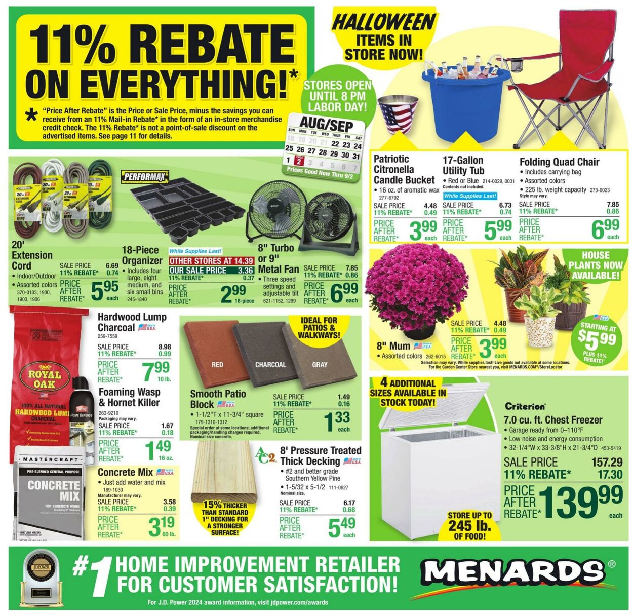 Weekly ad Menards 08/21/2024 - 09/02/2024