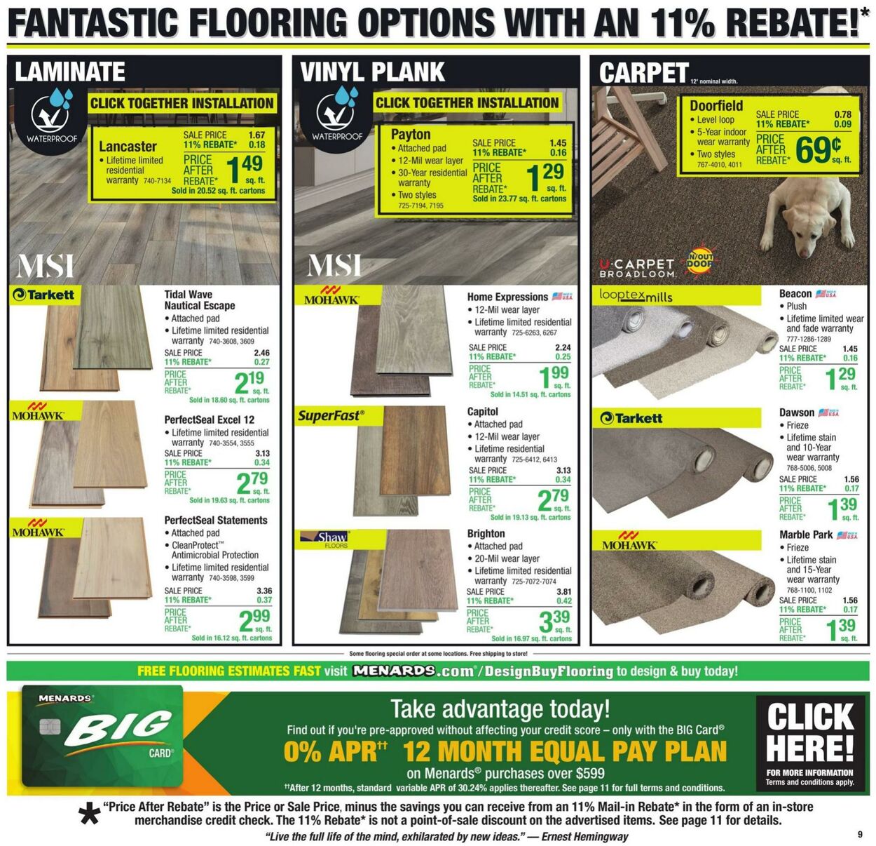 Weekly ad Menards 07/24/2024 - 08/04/2024