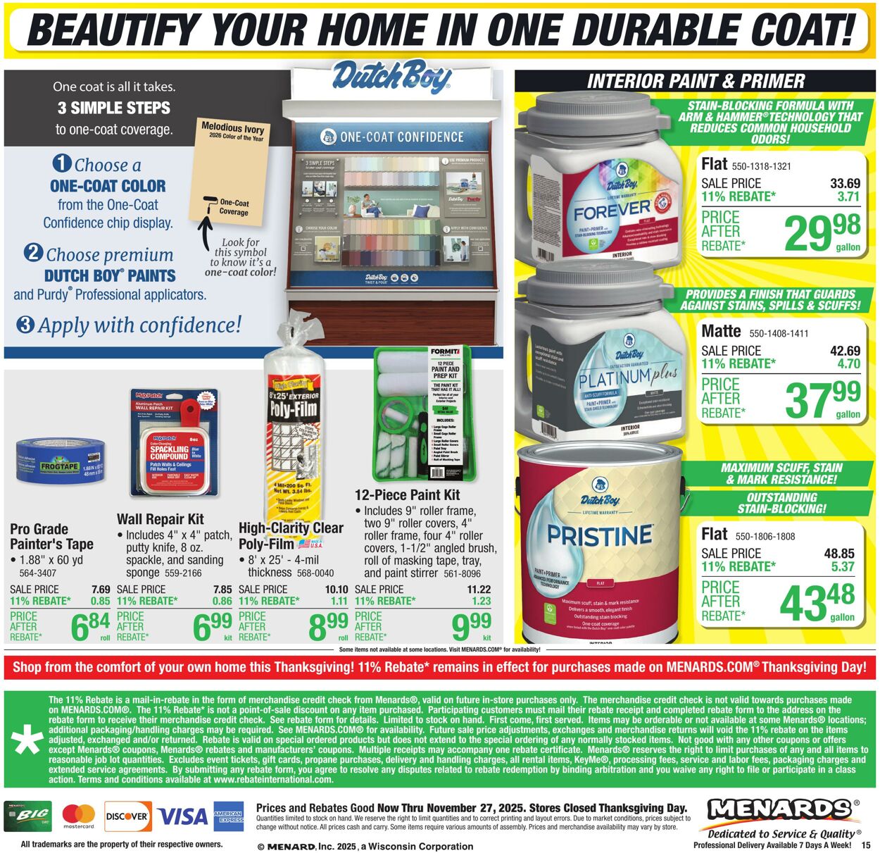 Weekly ad Menards 11/12/2025 - 11/27/2025