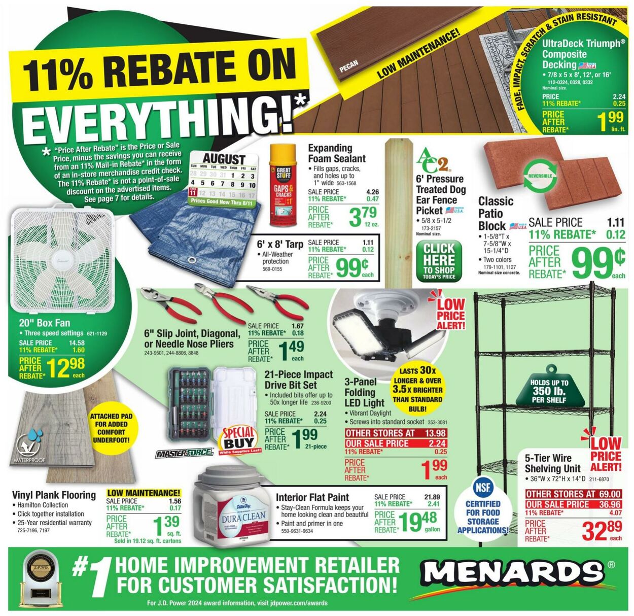 Weekly ad Menards 07/31/2024 - 08/11/2024