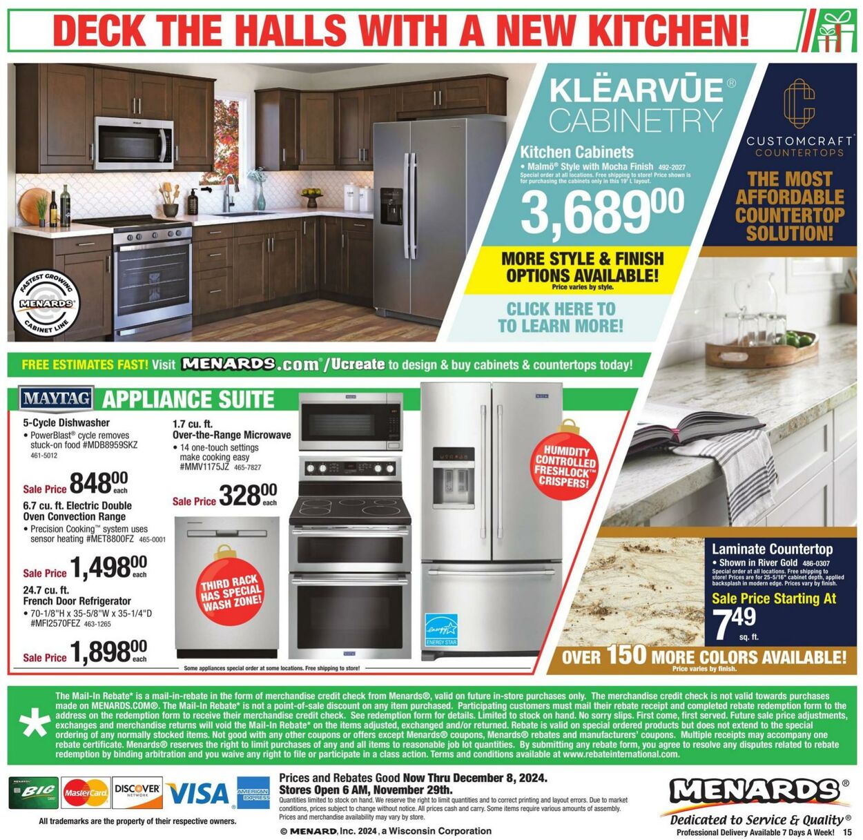 Weekly ad Menards 11/29/2024 - 12/08/2024