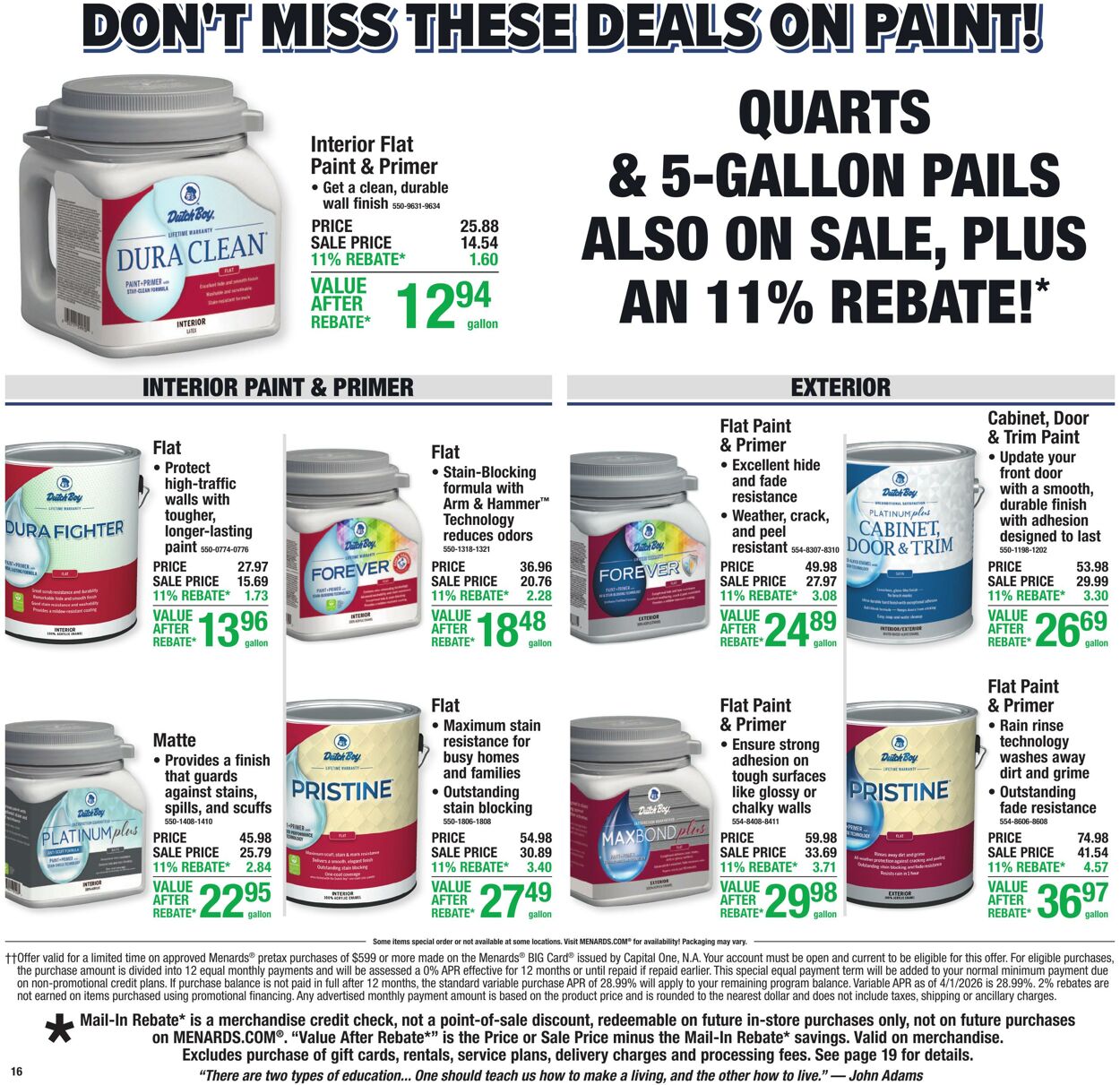 Weekly ad Menards 05/13/2026 - 05/25/2026