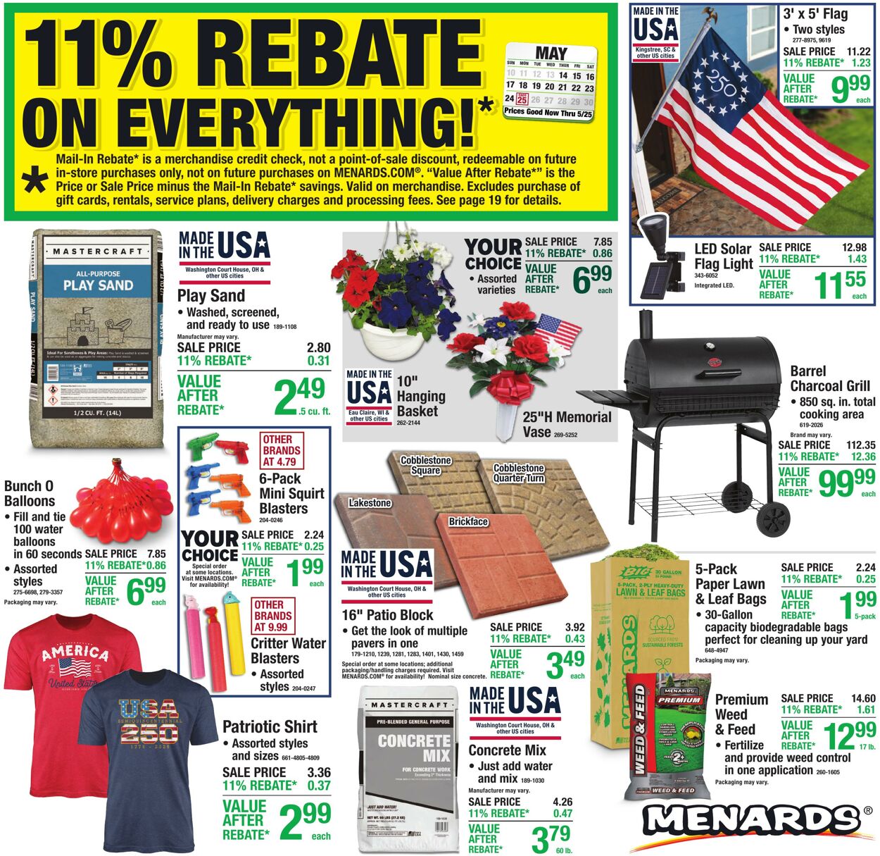 Weekly ad Menards 05/13/2026 - 05/25/2026