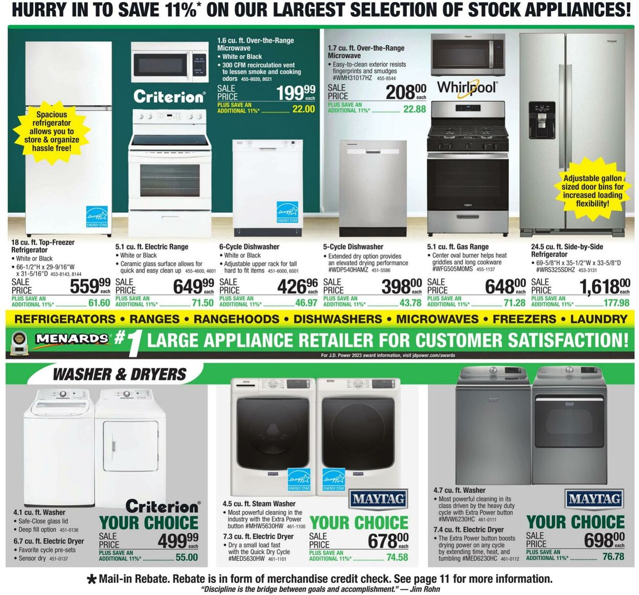 Weekly ad Menards 11/16/2023 - 11/22/2023