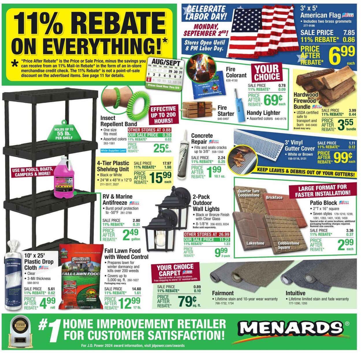 Weekly ad Menards 08/28/2024 - 09/08/2024