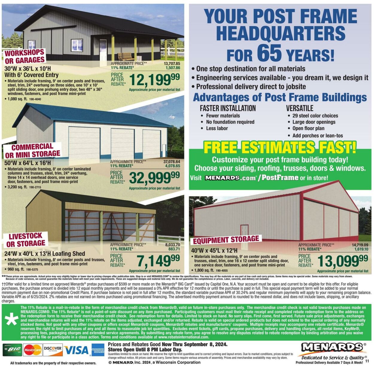 Weekly ad Menards 08/28/2024 - 09/08/2024