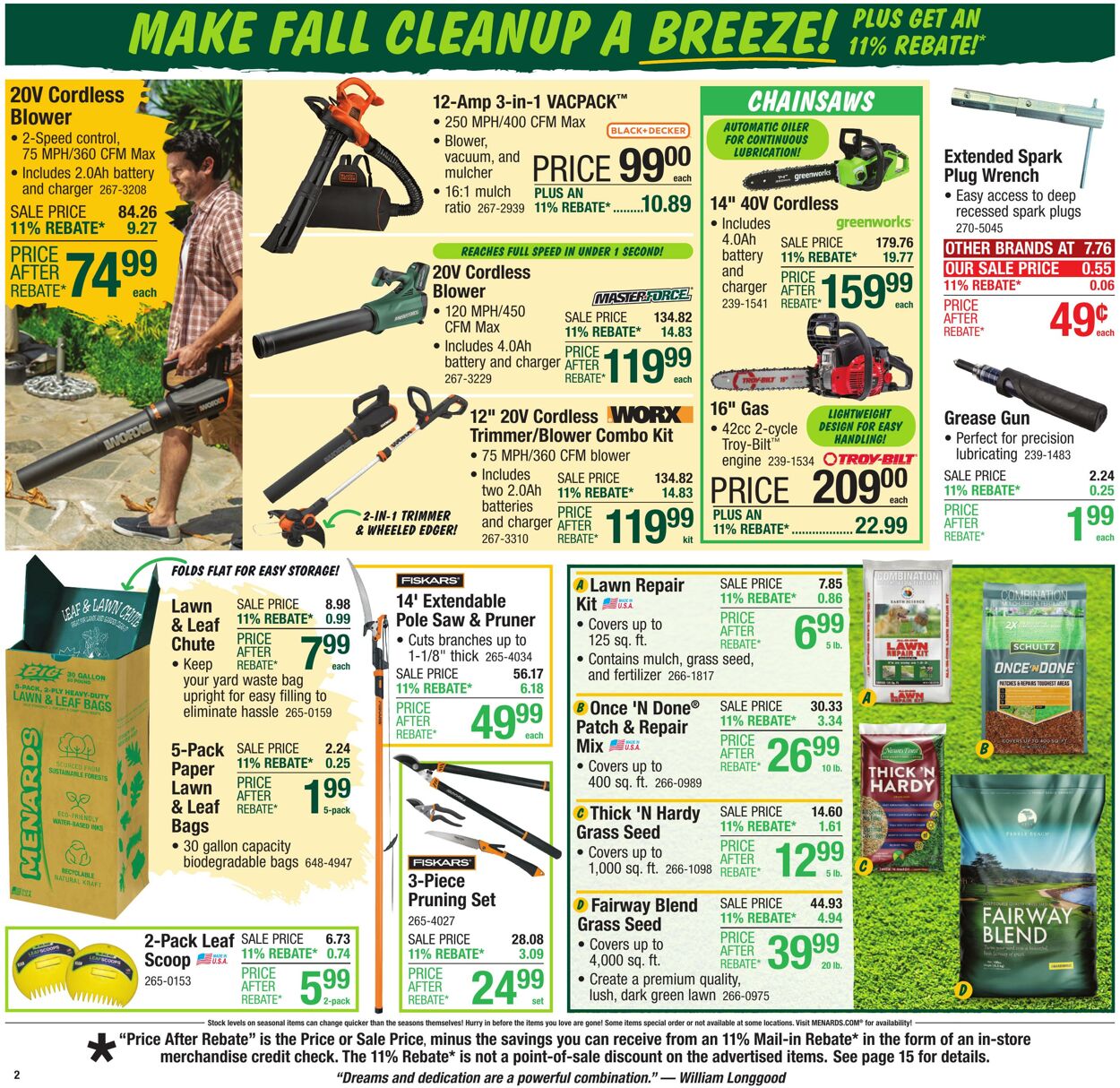 Weekly ad Menards 09/10/2025 - 09/21/2025