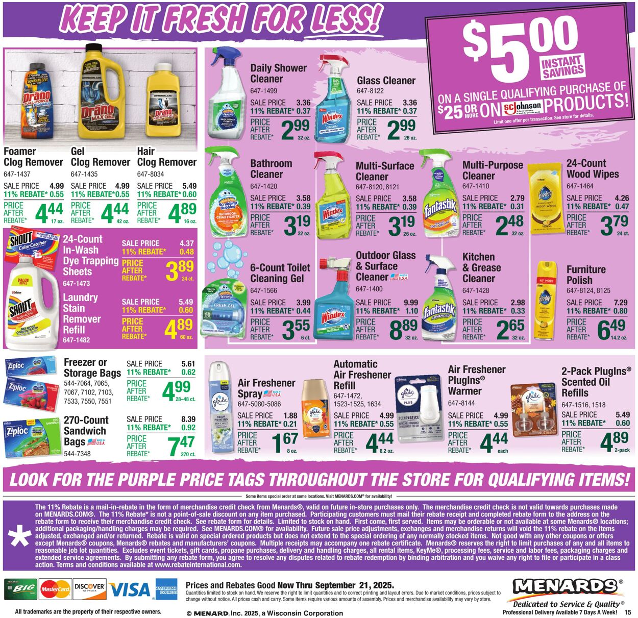 Weekly ad Menards 09/10/2025 - 09/21/2025