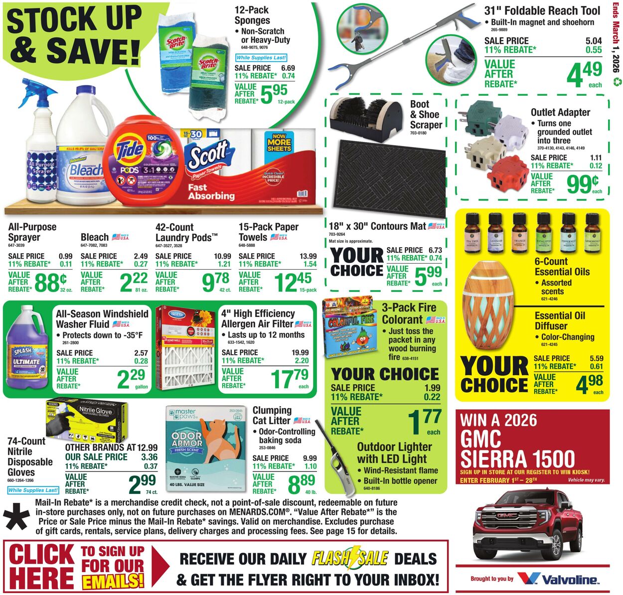 Weekly ad Menards 02/15/2026 - 03/01/2026