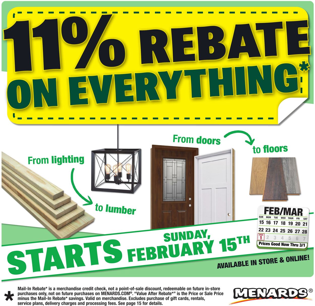 Weekly ad Menards 02/15/2026 - 03/01/2026