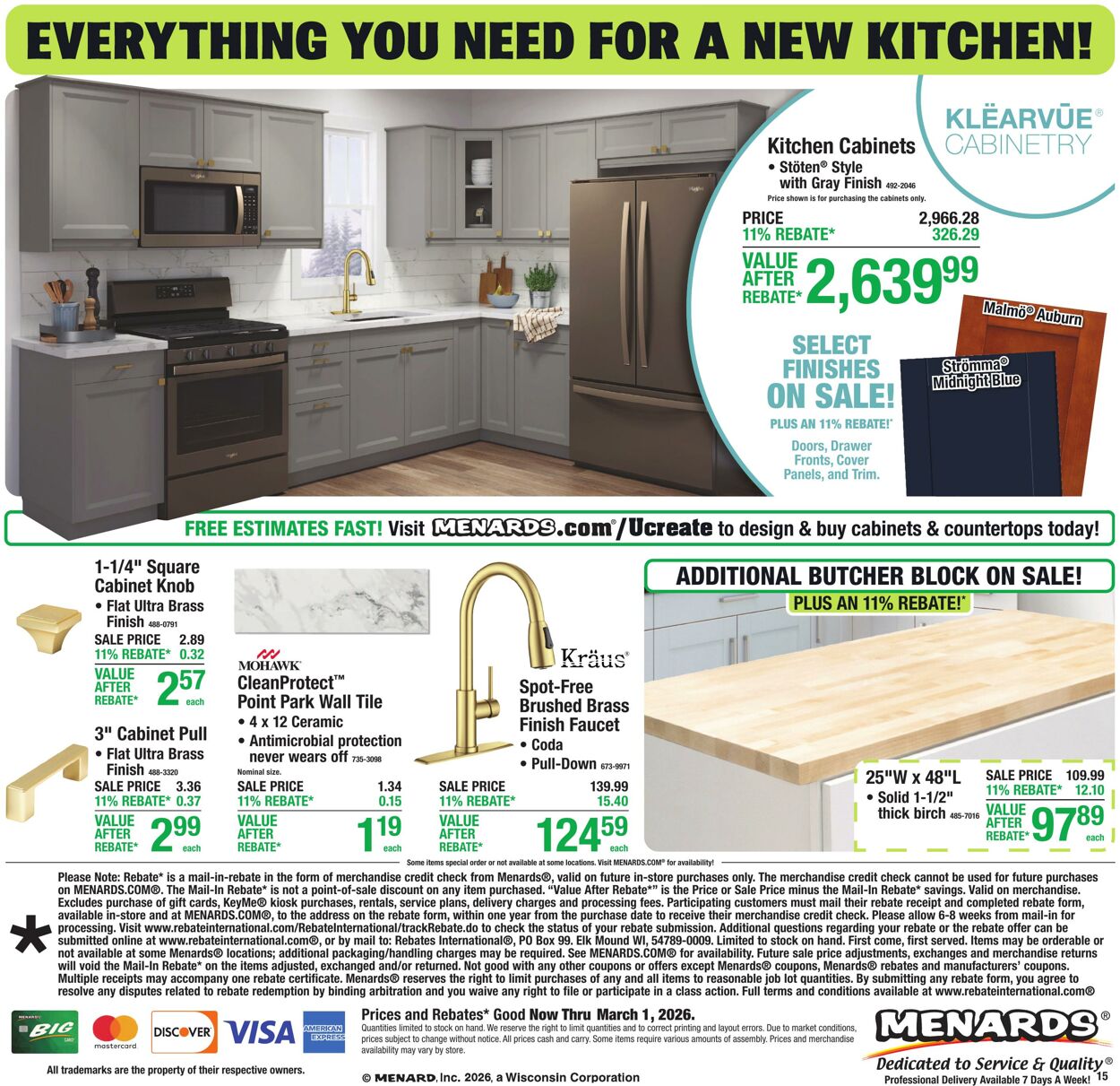 Weekly ad Menards 02/15/2026 - 03/01/2026