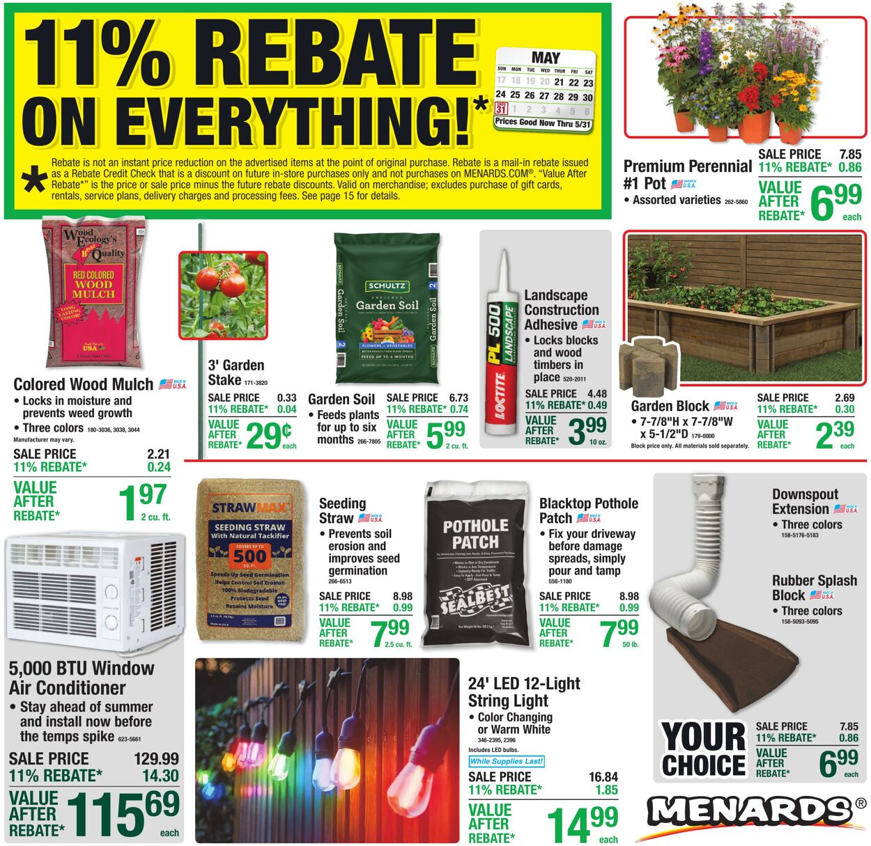Weekly ad Menards 05/20/2026 - 05/31/2026