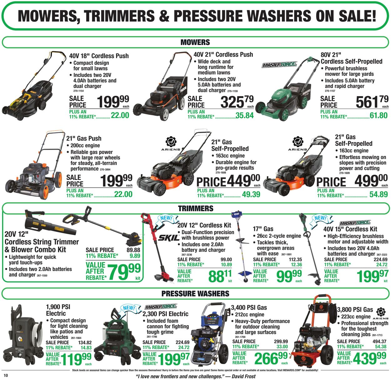 Weekly ad Menards 05/20/2026 - 05/31/2026