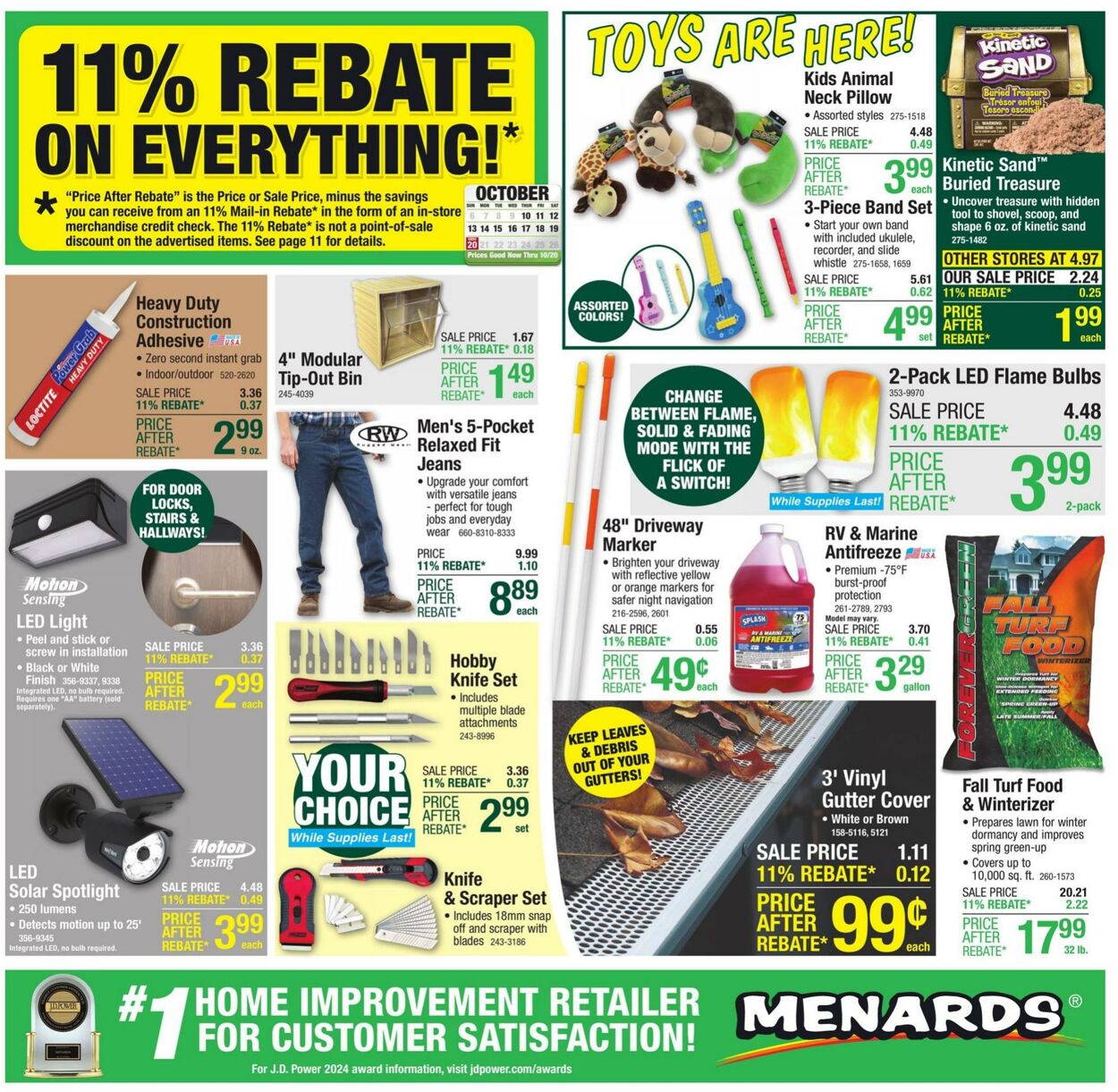 Weekly ad Menards 10/09/2024 - 10/20/2024