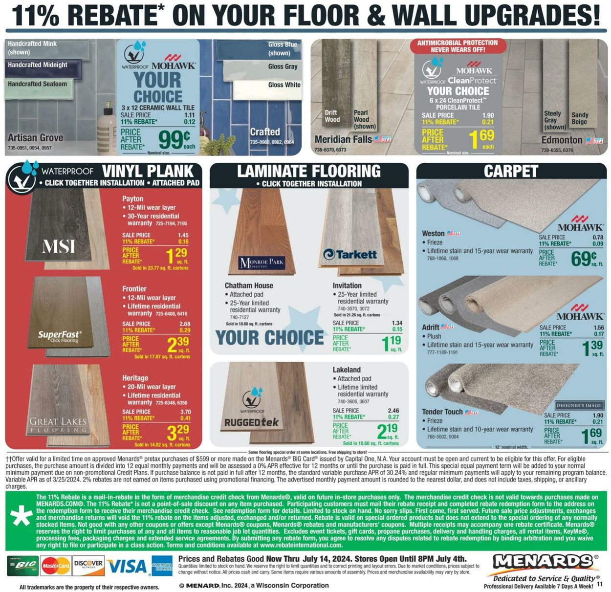 Weekly ad Menards 07/03/2024 - 07/14/2024