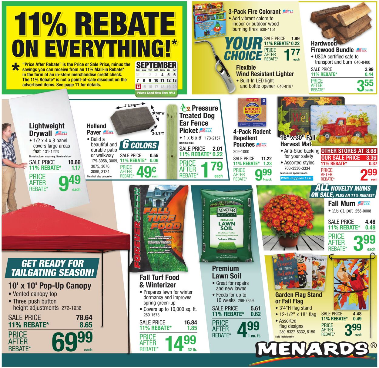 Weekly ad Menards 09/03/2025 - 09/14/2025