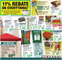Weekly ad Menards 09/03/2025 - 09/14/2025