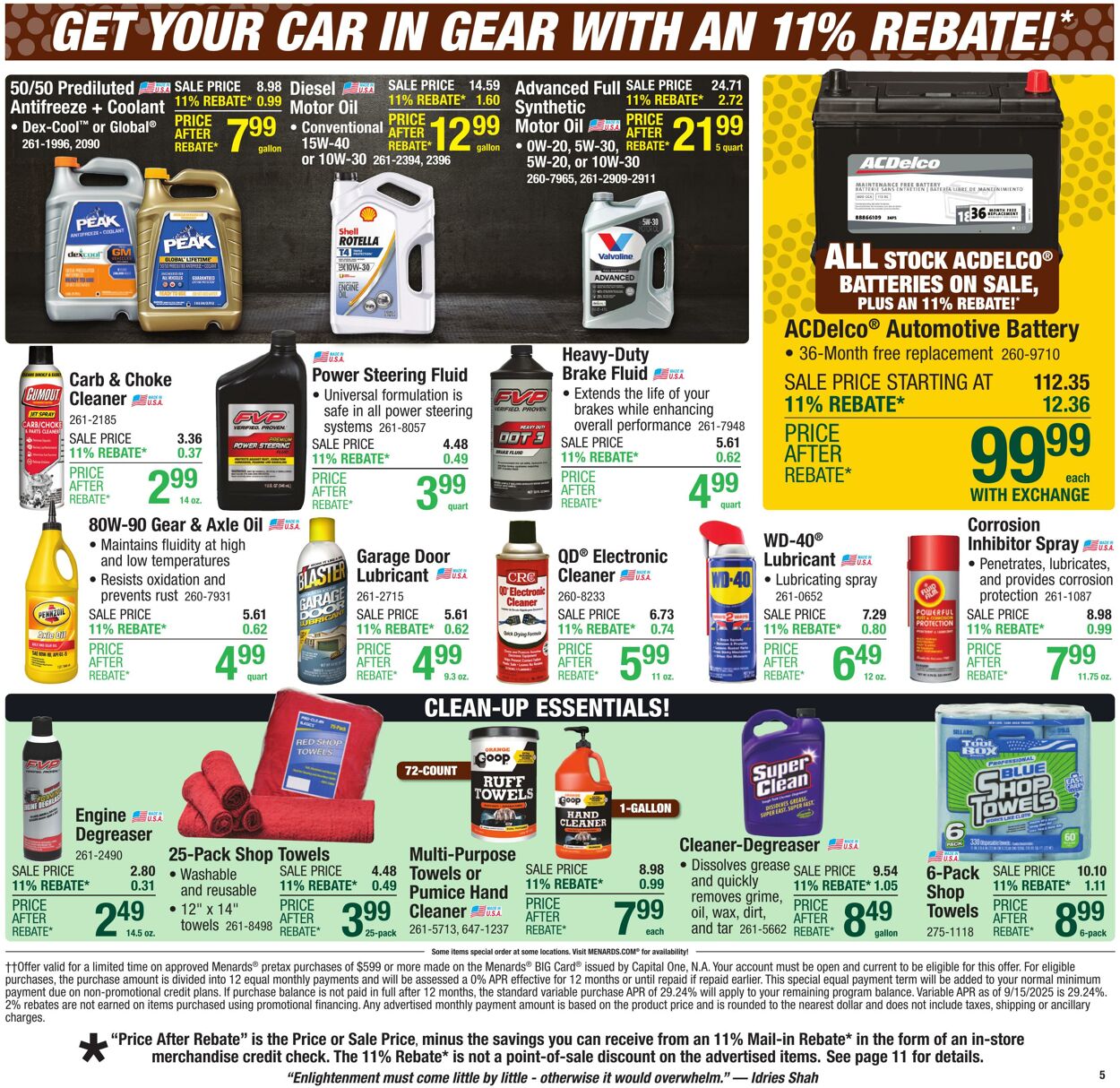 Weekly ad Menards 10/29/2025 - 11/09/2025