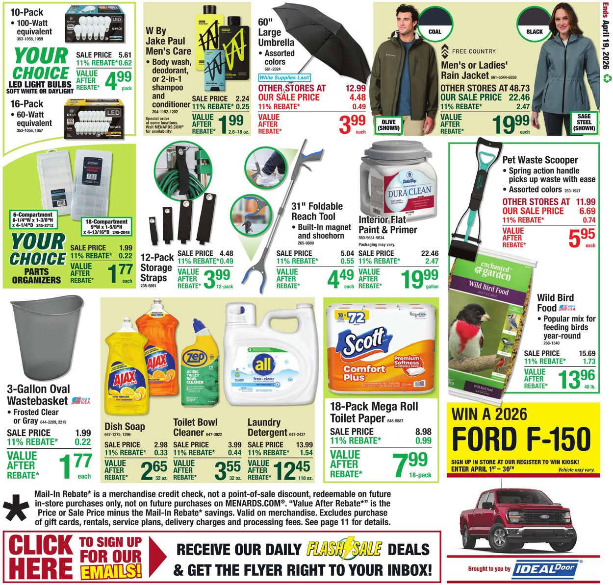 Weekly ad Menards 04/08/2026 - 04/19/2026