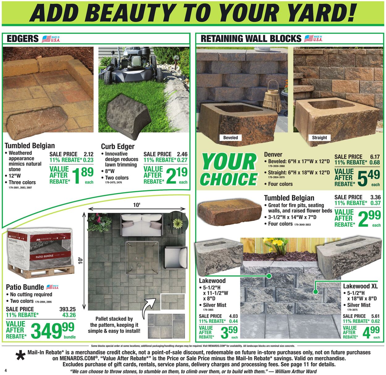 Weekly ad Menards 04/08/2026 - 04/19/2026