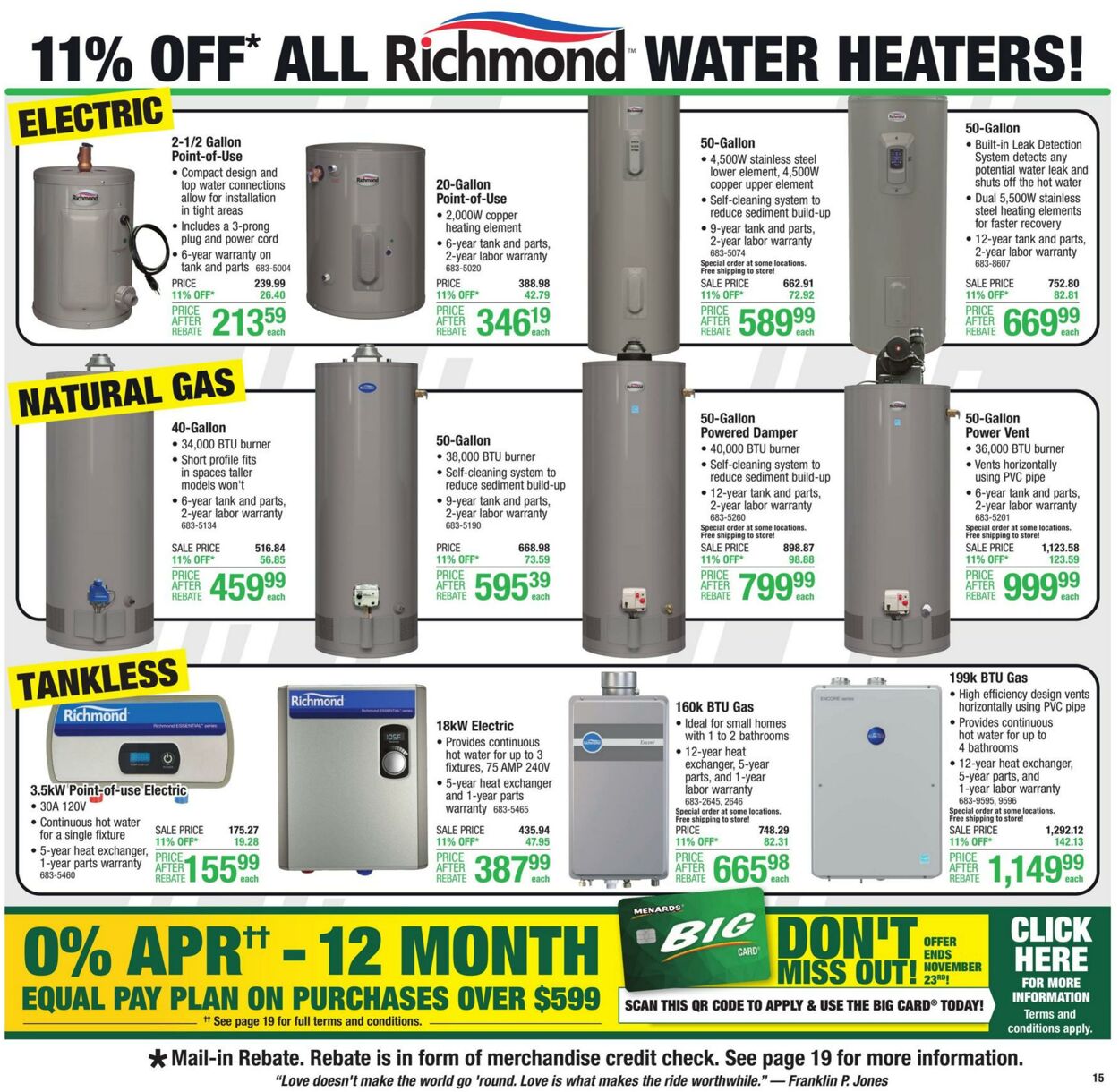 Weekly ad Menards 11/10/2022 - 11/24/2022