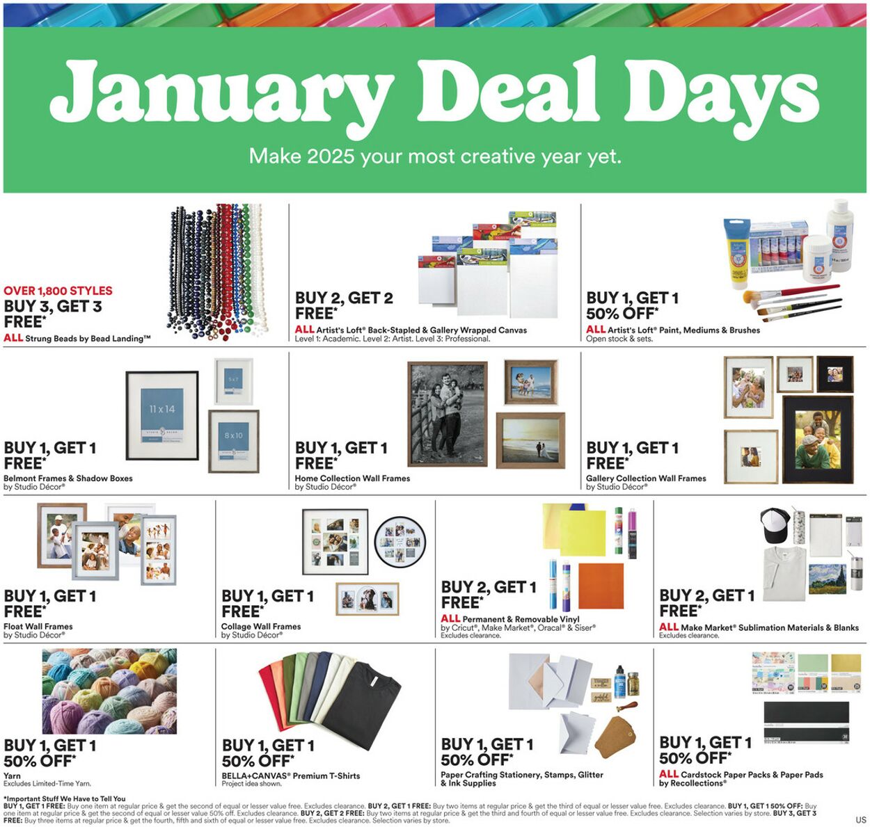 Weekly ad Michaels 01/19/2025 - 01/25/2025