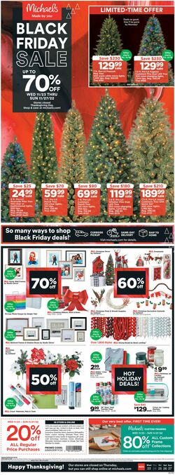 Weekly ad Michaels 11/23/2022-11/27/2022