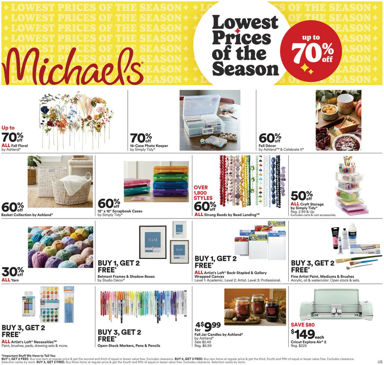 Weekly ad Michaels 09/13/2024 - 09/22/2024