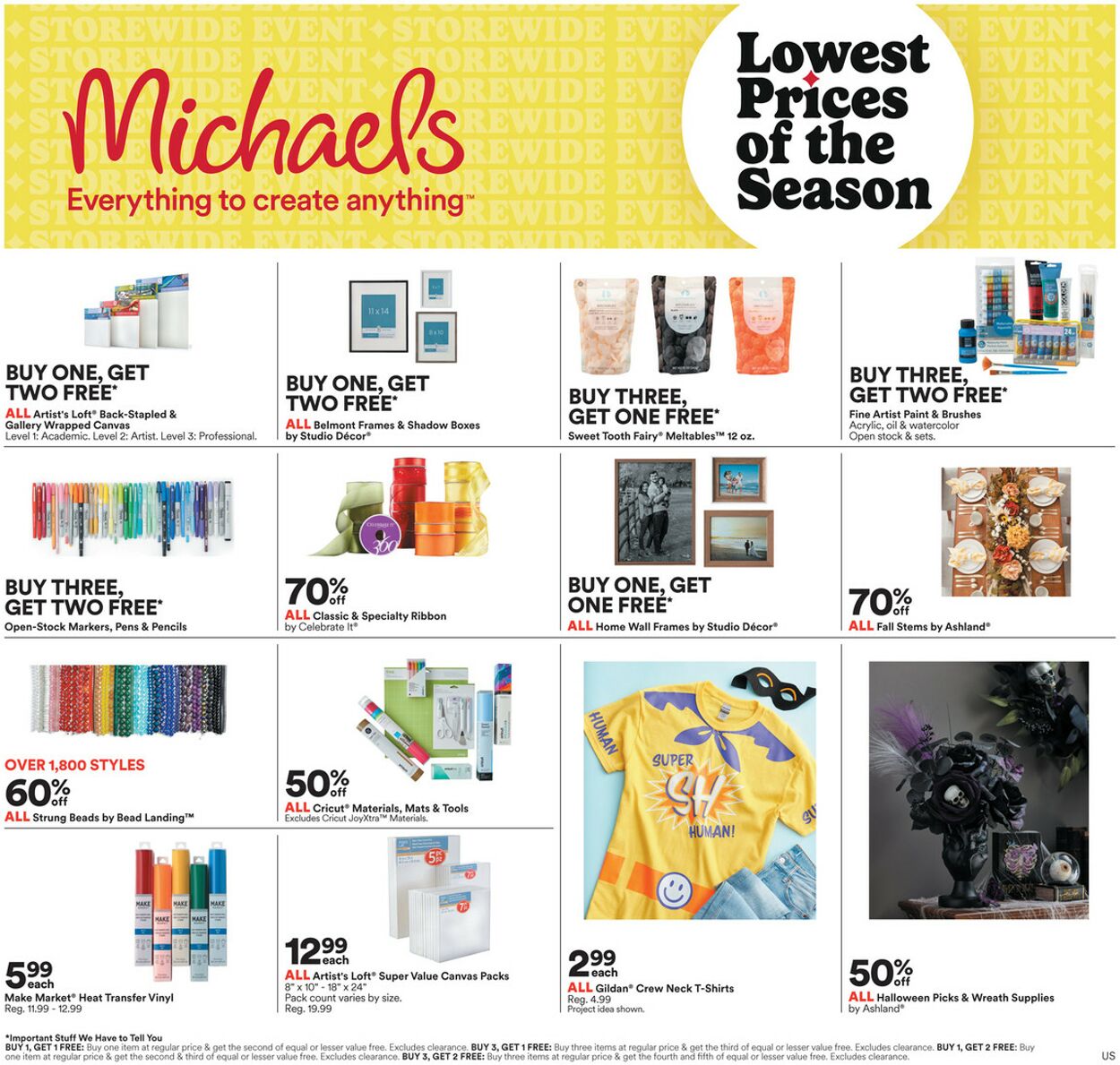 Michaels Promotional weekly ads
