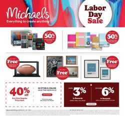 Weekly ad Michaels 09/03/2023 - 09/09/2023