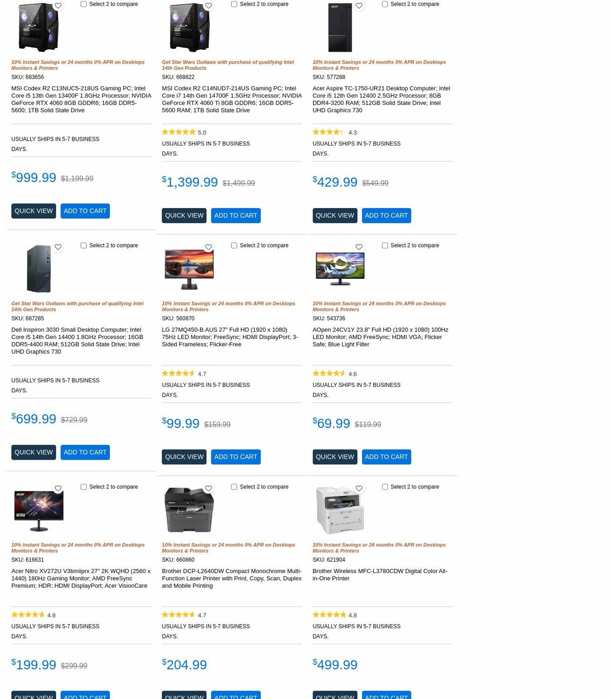 Micro Center Promotional weekly ads