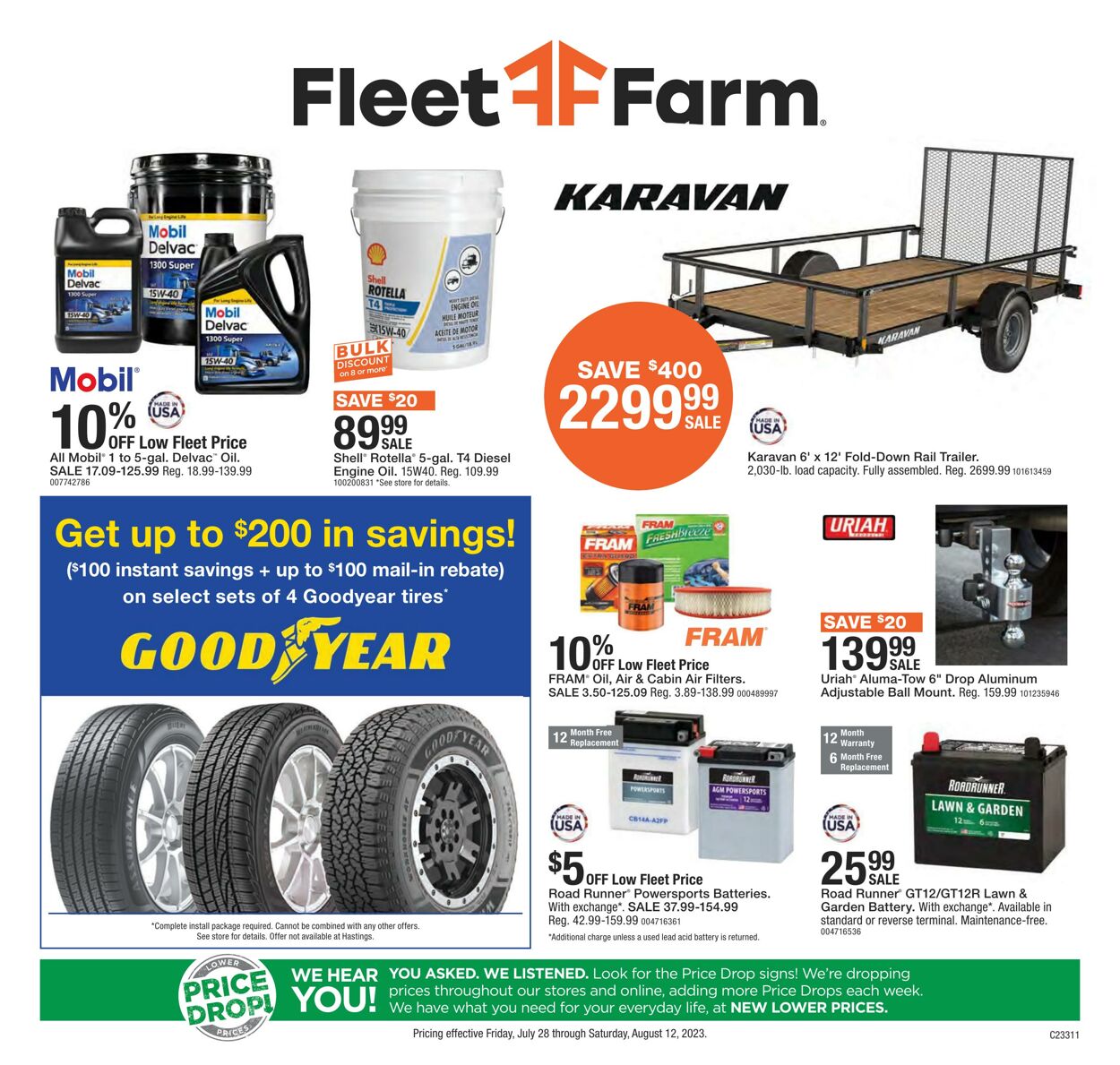 Weekly ad Mills Fleet Farm 07/28/2023 - 08/12/2023
