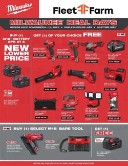 Weekly ad Mills Fleet Farm 11/03/2025 - 11/06/2025