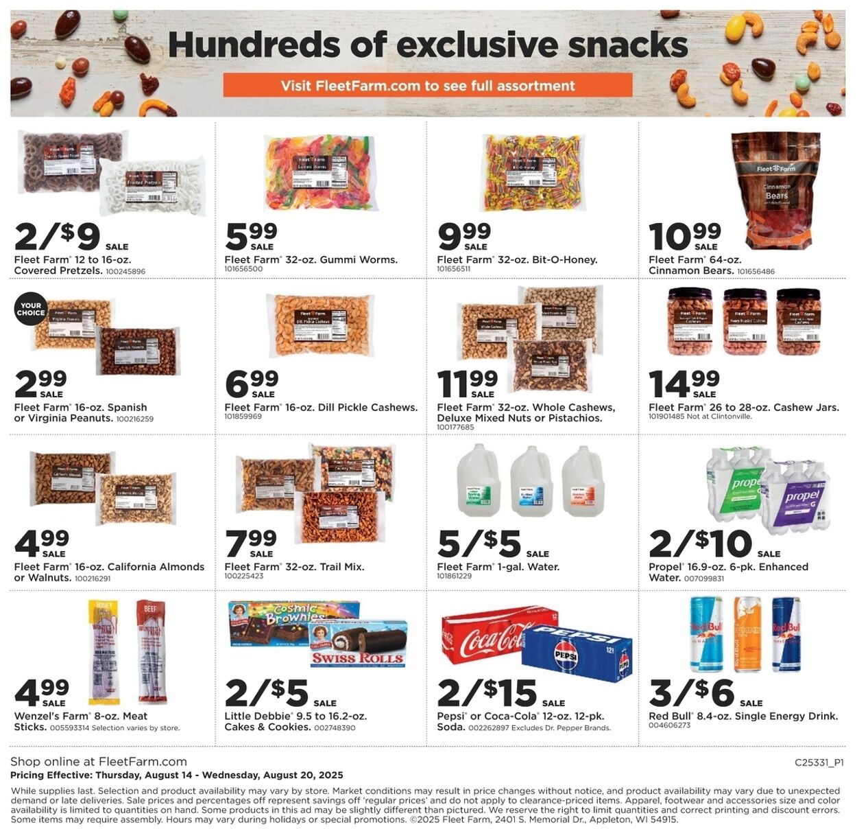 Weekly ad Mills Fleet Farm 08/14/2025 - 08/20/2025