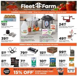Weekly ad Mills Fleet Farm 08/21/2025 - 08/27/2025