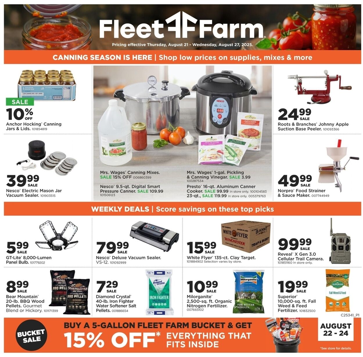 Weekly ad Mills Fleet Farm 08/21/2025 - 08/27/2025