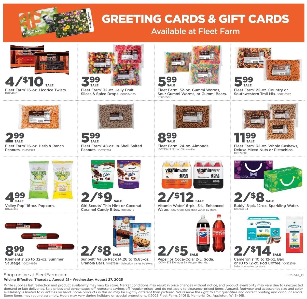 Weekly ad Mills Fleet Farm 08/21/2025 - 08/27/2025