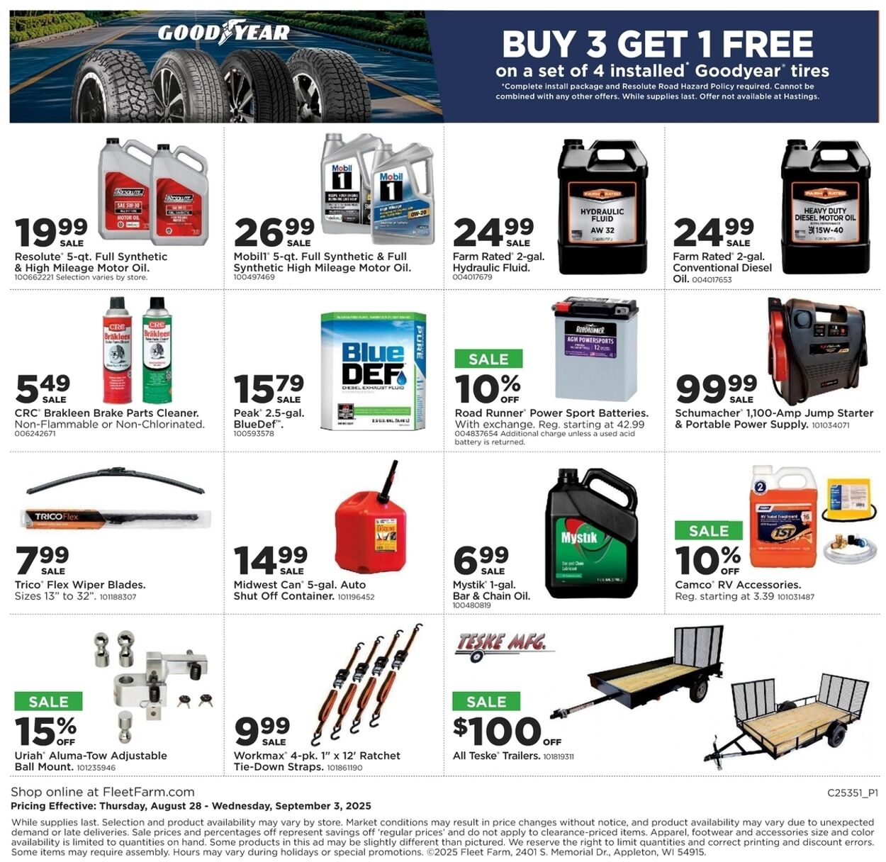 Weekly ad Mills Fleet Farm 08/28/2025 - 09/03/2025